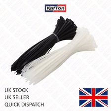All Sizes UV / Heat Resistant Cable Ties Nylon Plastic Black Natural