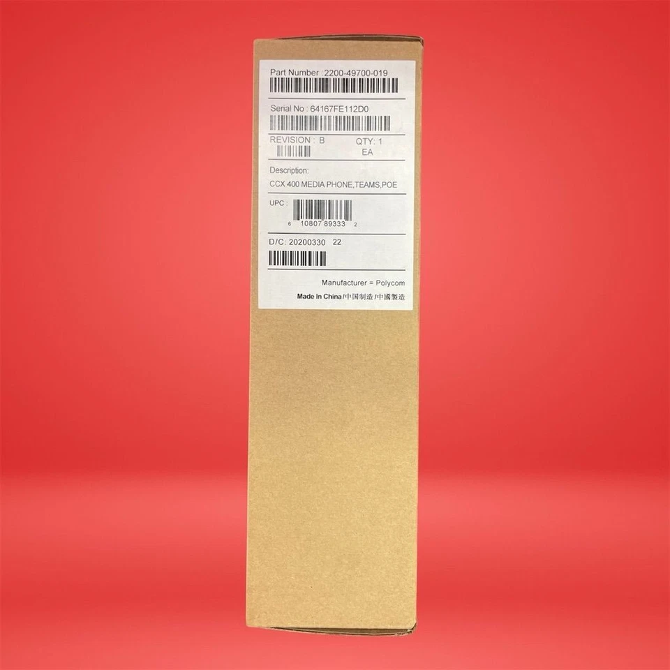 Poly Polycom CCX 400 TEAMS Skype VoIP 2200-49700-019 - Image 2 of 4