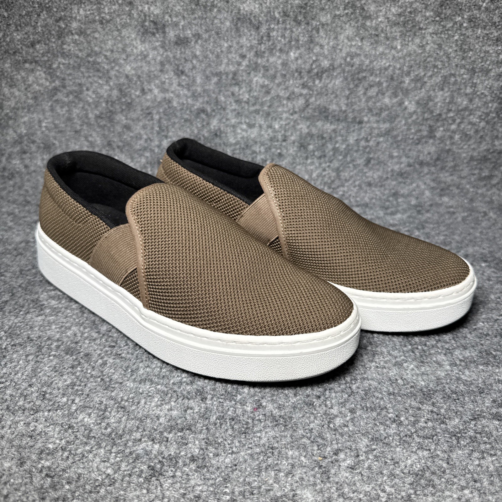 Eileen Fisher Women 7 1/2 Pep Slip On Platform Sneaker Brown Casual