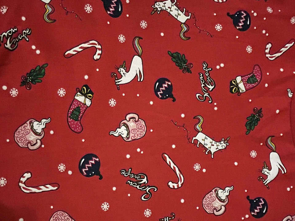 Sudadera Navidad Gato Rojo Mujer Talla Mediana Foto 4 de 4