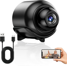 Mini Telecamera Spia 1080P Full HD Con Wifi, Visione Notturna, Rilevamento Movim