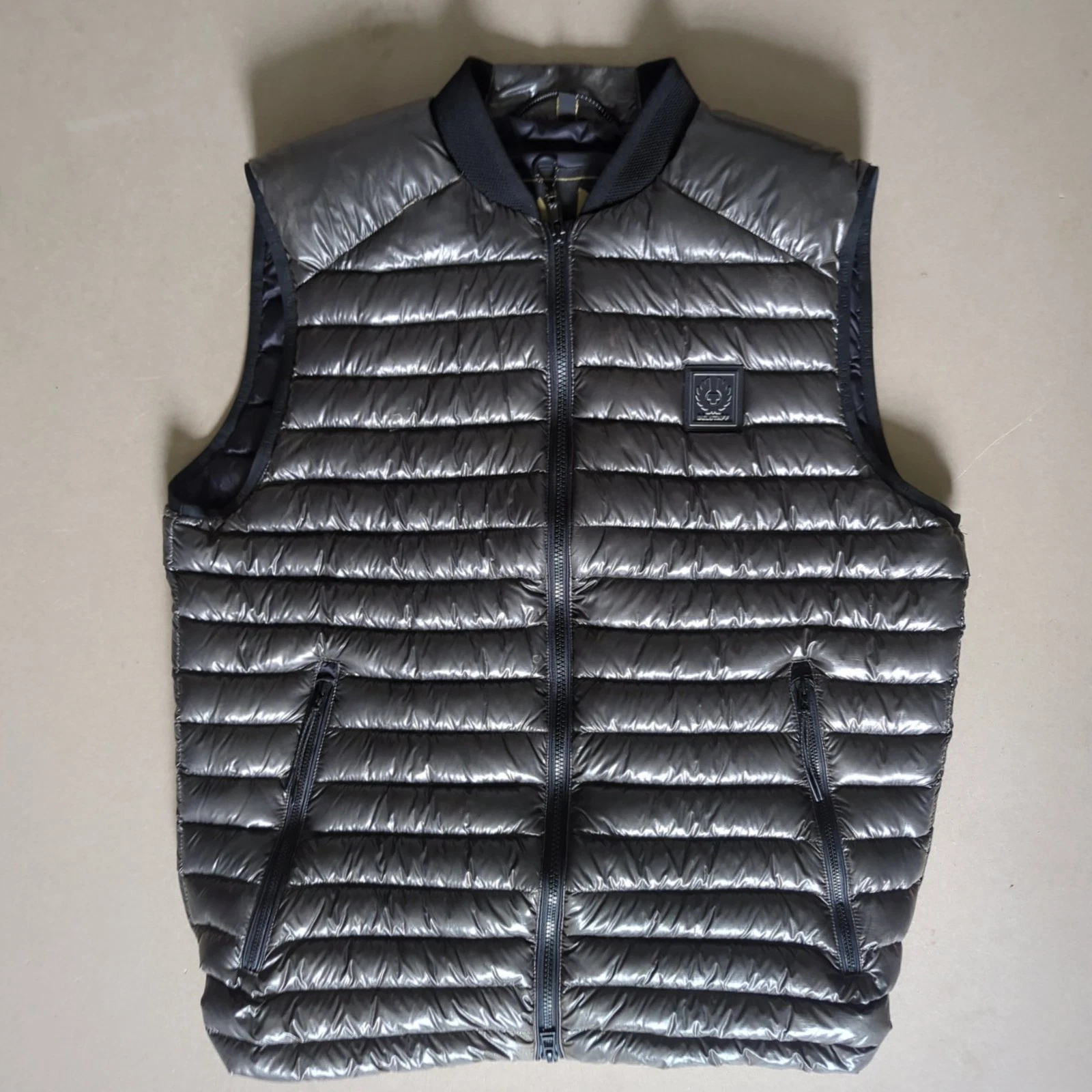 Belstaff Men's Gilet Airframe Size Medium Body Warmer Down Puffer Grey