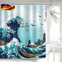 Duschvorhang Bad Badezimmer Wasserdicht Schimmelresistent 180X200 Cm