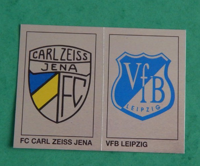FC Carl Zeiss Jena  +  VFB Leipzig  -  92 - 1992    Panini Wappen
