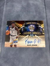Kam Jones Campus Visits Auto Bowman Chrome U On Card Auto SSP