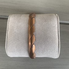 Solid Copper Braided Bracelet Cuff Made in Chile