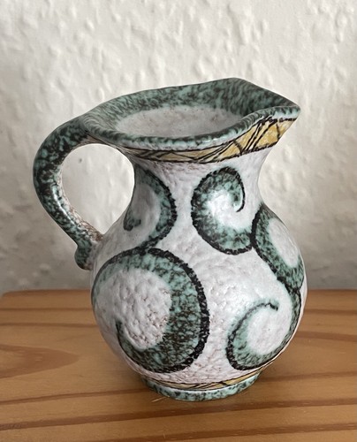 Ruscha Handgemalt German Pottery small Jug Vase Vintage - Picture 3 of 10