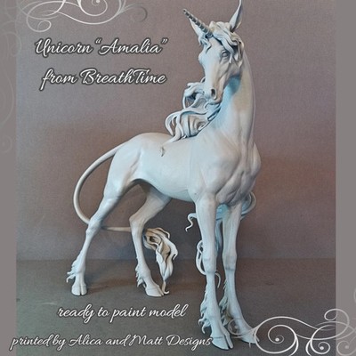 Magically beautiful unicorn ''Serene'' by BreathTime as 3D print