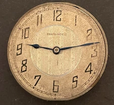 Antique Langendorf Broadway Pocket Watch Movement Parts Balance 12s 21j Swiss