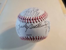 Balón autografiado por el equipo Detroit Tigers 1994 - ¡24 sigs!!