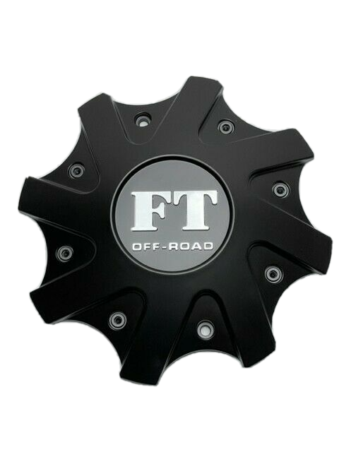 Full Throttle FT Off-Road Matte Black Wheel Center Cap FT