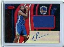  2019-20 Certified Freshman Fabric Signatures Mirror Red #25 Eric Paschall 49/99