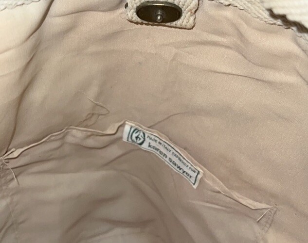 Macrame shoulder tote - image 7