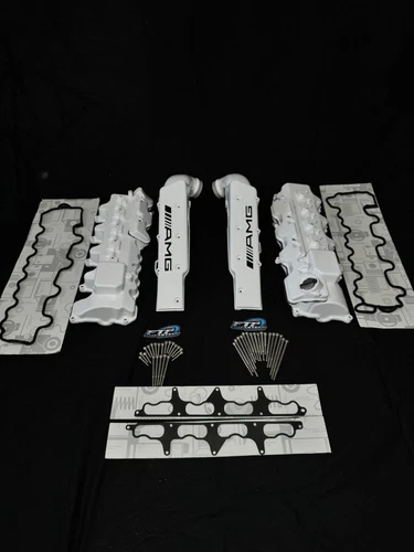 E55 AMG M113K Polar White Valve Covers and surge Tanks E55 G55 S55 SL55 AMG Perf