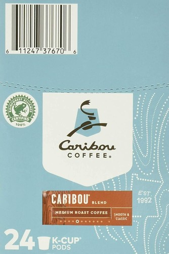 CARIBOU CAFÉ mezcla caribou tostado medio cuerpo completo 24 quilates Keurig tazas en K - Imagen 4 de 5