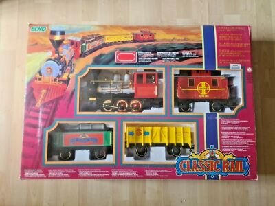 おもちゃ CLASSIC  RAIL ECIO VTG Echo Toys Classic Rail Train Battery Operated 20 Piece G-Scale