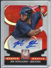 Jon Singleton 2014 Panini Elite Status Autograph #23/25