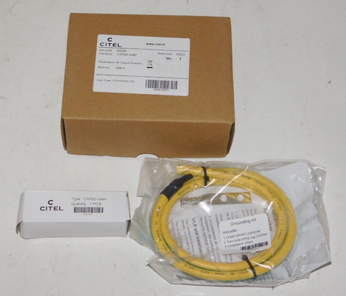 Neuf Citel 62009 CXF60-N/MF Parasurtenseur coaxial intérieur extérieur + kit de mise à la terre