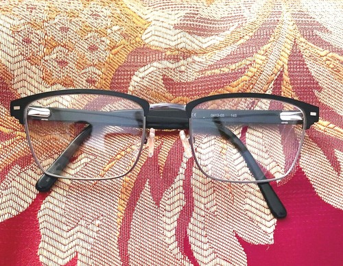 Eyeglasses - metal - unisex - black - 54-19-145 - new without tags