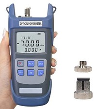 Fiber Optical Power Meter with SC FC Connector -70~10dBm 10 Optic Wave Length...