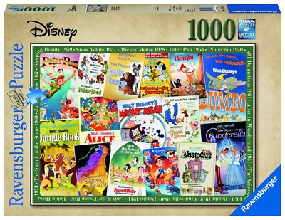 Ravensburger 19874 Disney Vintage Poster 1000 Teile Puzzle