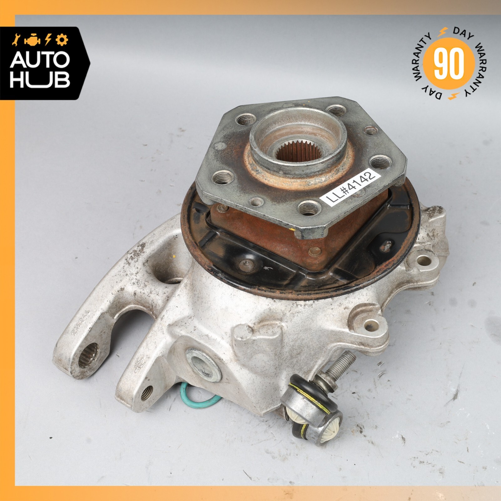 06-10 Maserati GranTurismo M145 Rear Right Side Spindle Knuckle Hub OEM