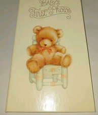 Vintage 1982 Hallmark Teddy Baby's First Photo Album Holds 48 Photos USA VVGVC