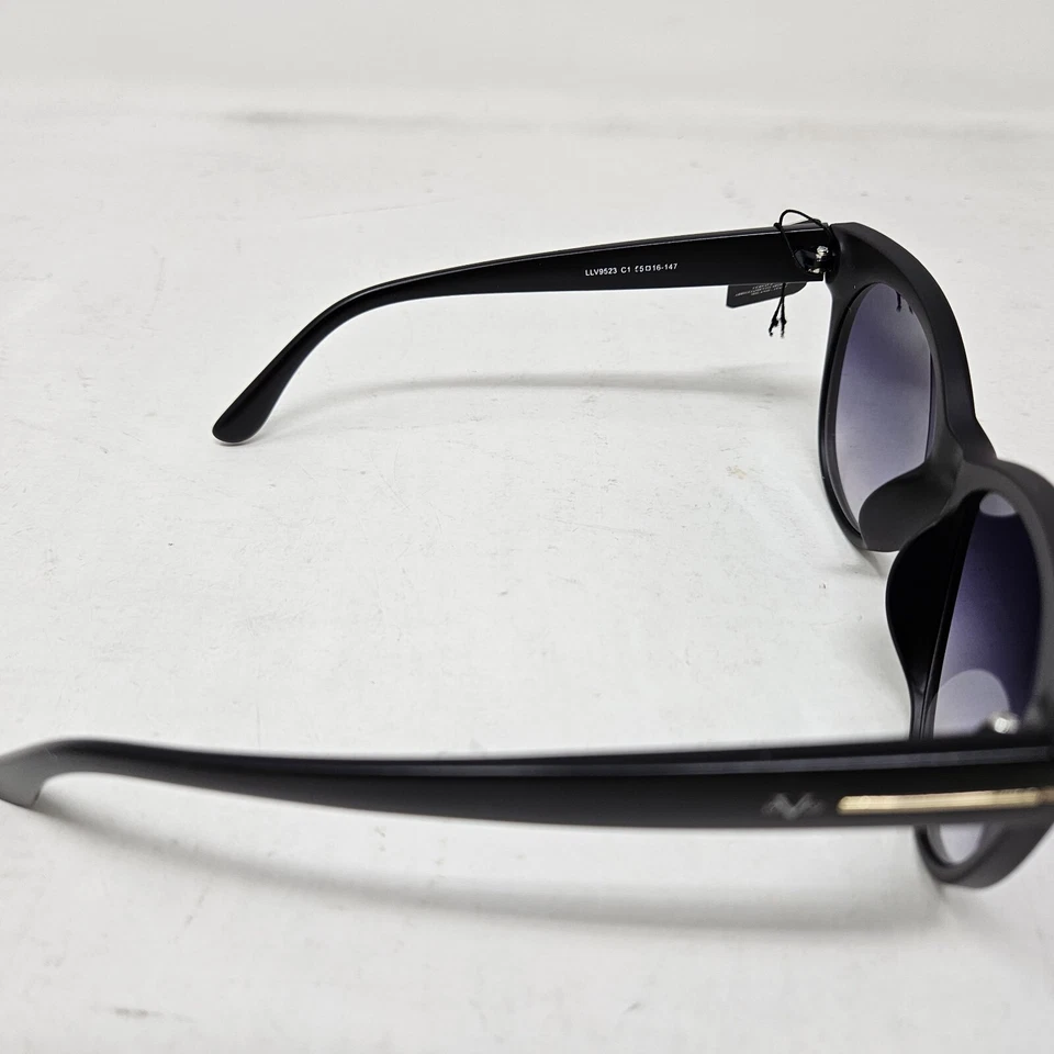 NUEVO Gafas de sol vintage V1969 marco negro grises elegantes - LLV9523 C1 55/16 Foto 2 de 4