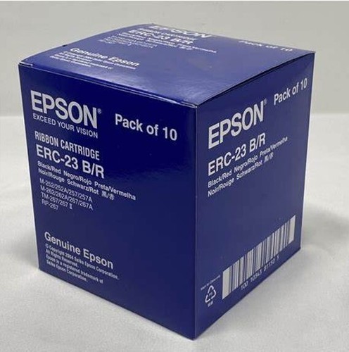 Original Epson ERC-23BR 10-Pack Black/Red Cartridge TM267/M280 dot matrix series - 第 3/10 張圖片