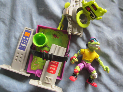 VINTAGE ORIGINAL TMNT Teenage Mutant Ninja Turtle FLUSH OMATIC 1989 MONDO GECKO