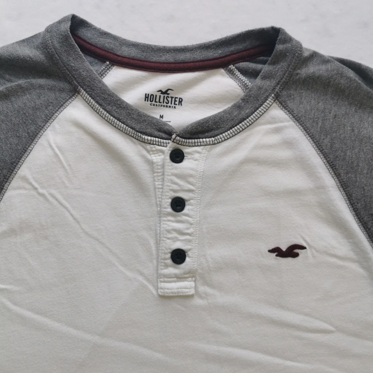 Hollister grandad clearance shirt