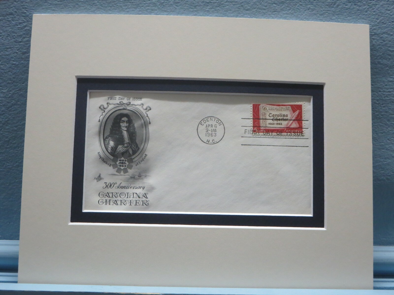 1663 - The Carolina Charter is Granted and First Day Cover of its own ...