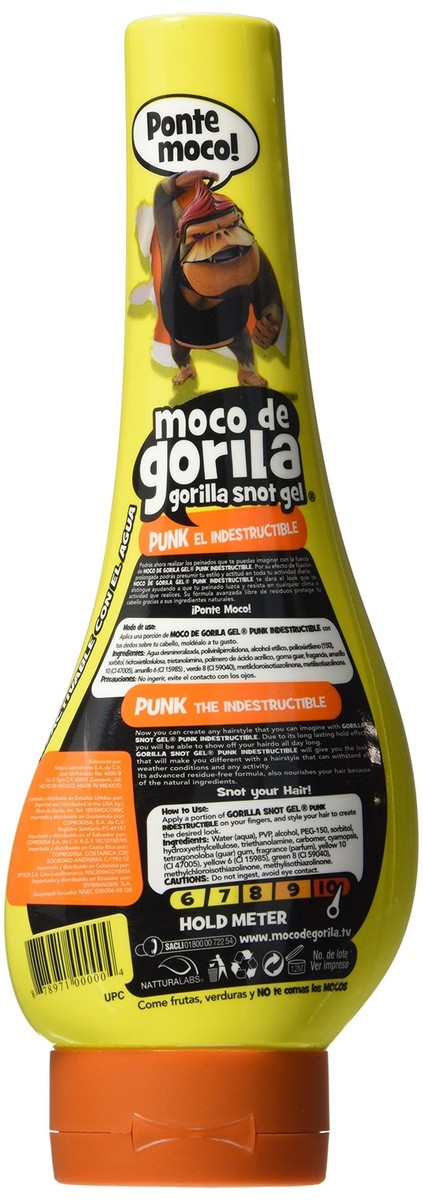 Moco De Gorila Gel Extreme Hold 12 Ounce (Yellow) Punk (Pack of 2