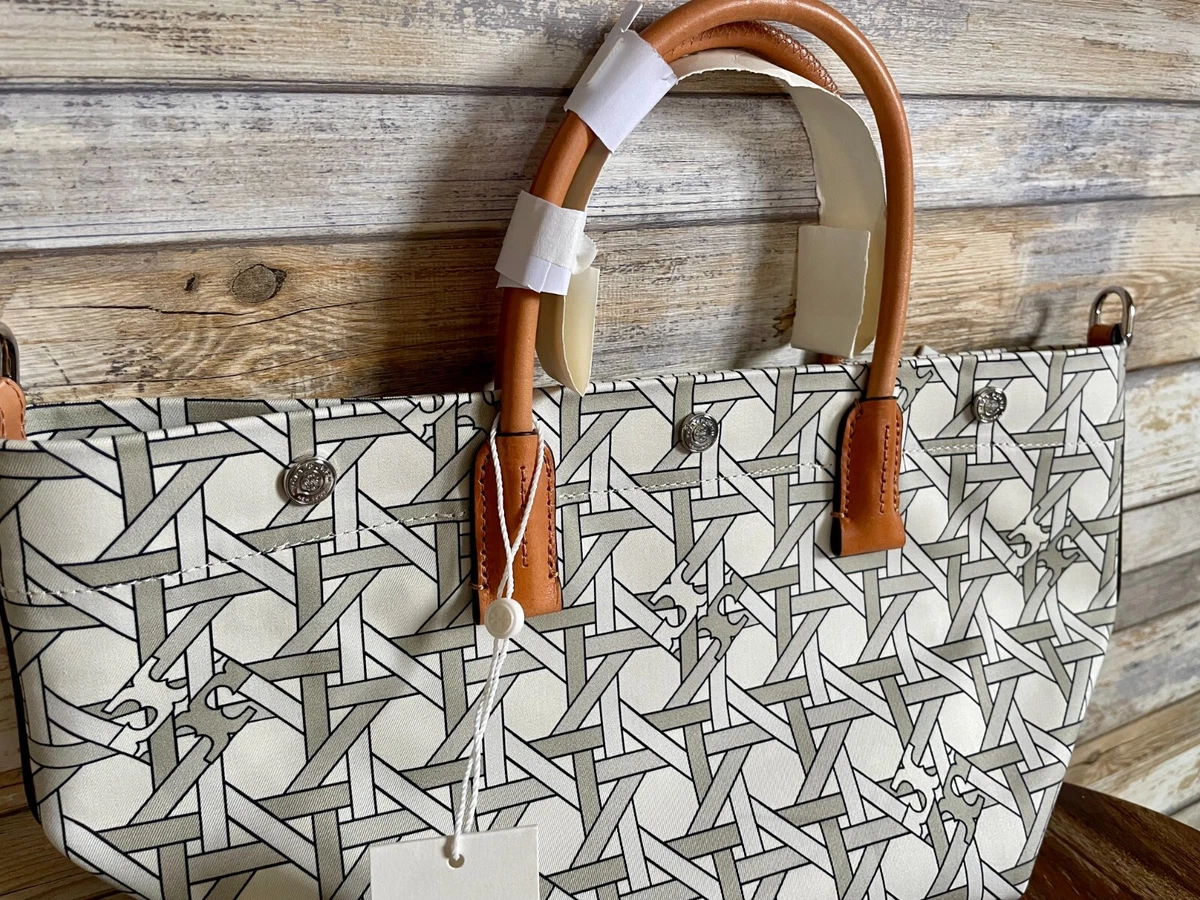 Tory Burch Basketweave-Pattern Tote Bag