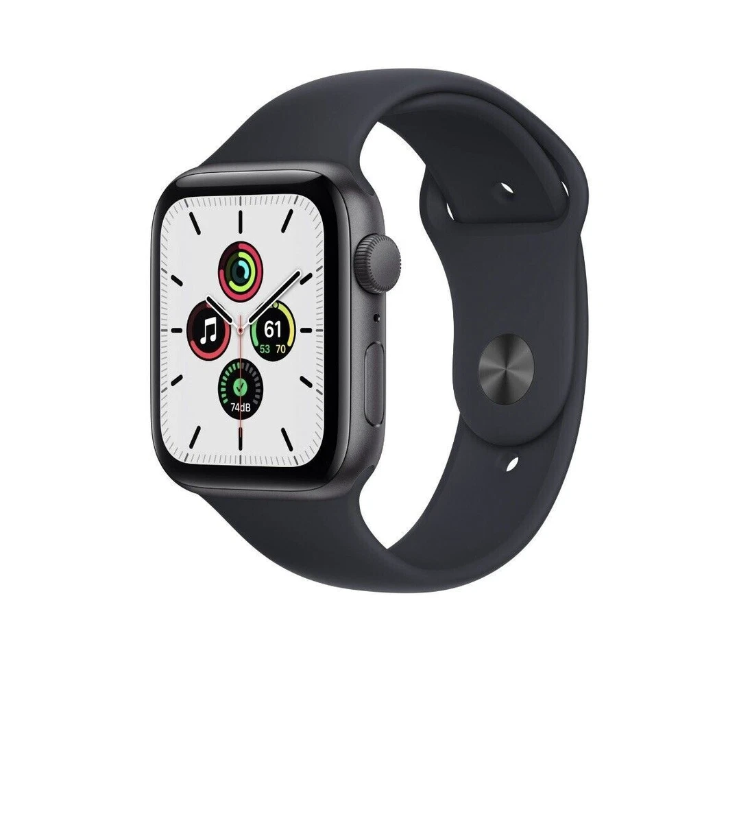 Apple Watch SE GPS 44mm Space Gray Aluminum Case Midnight Sports