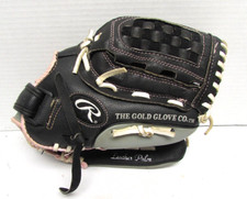 Rawlings Fast Pitch Softball Glove 11.5" Black  Pink Leather WFP115 RHT