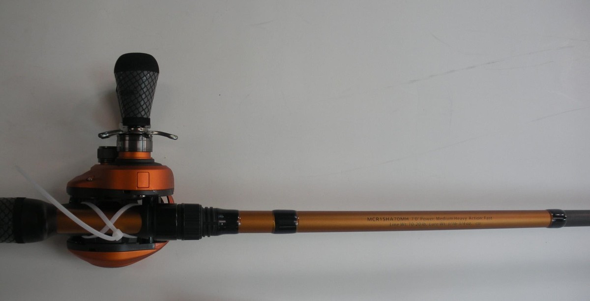 Lews MCR1SHA70MH Mach Crush Baitcast Combo 7 Ft Heavy Action Lews MCR1SHA70MH Mach Crush Baitcast Combo 7 Ft Heavy Action