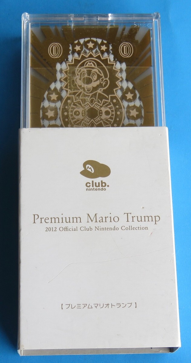 Nintendo Club 2012 Premium Mario Trump Playing Cards Official