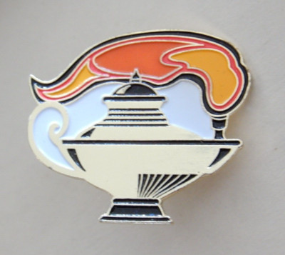 NOS Genie Lamp Pinback Crown Awards 1 1/4'' Wide