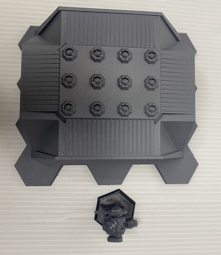Hangar de naves espaciales con base hexagonal, terreno de juego de guerra de mesa Battletech (6 mm) - Imagen 4 de 4