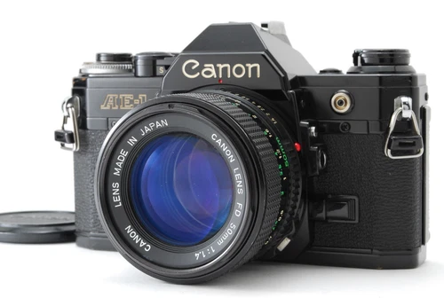 [NEAR MINT] Canon AE-1 SLR 35mm Film Camera New FD NFD 50mm f1.4 Lens From JAPAN