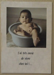Carte Postale Bebe Envie De Toi Postcard Baby Want You Ebay