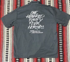 Polaris RZR ZP Turbo Dickies Shop Shirt Mens Size XL Button Front Shirt Gray