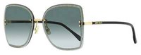 Jimmy Choo Leti/S 2M2 Schwarze Gold Glitzer Damen Sonnenbrille Authentisch