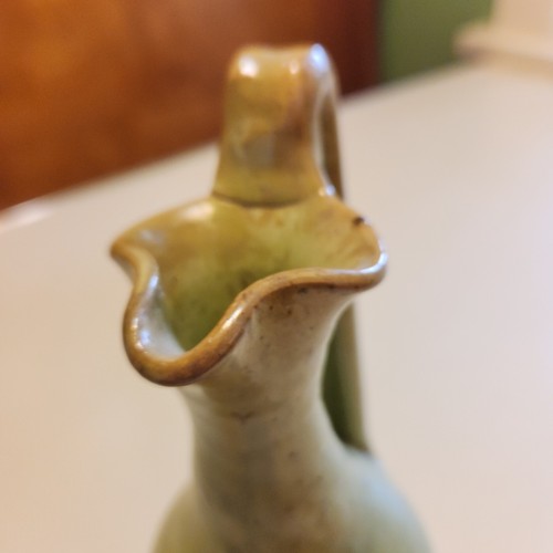 Vintage North State Keramik grüner Krug Vase Sanford, N. Carolina Handarbeit 8 1/2" - Bild 7 von 13