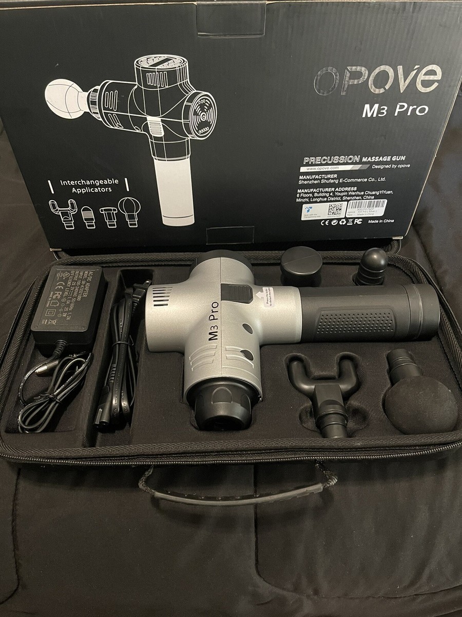 Opove Massage Gun Muscle Deep Tissue Portable M3 Pro Silver