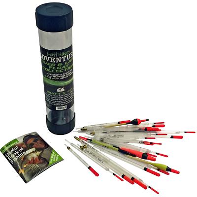 Matt Hayes 25 Assorted Fishing Floats In Tube Carp River Lake For