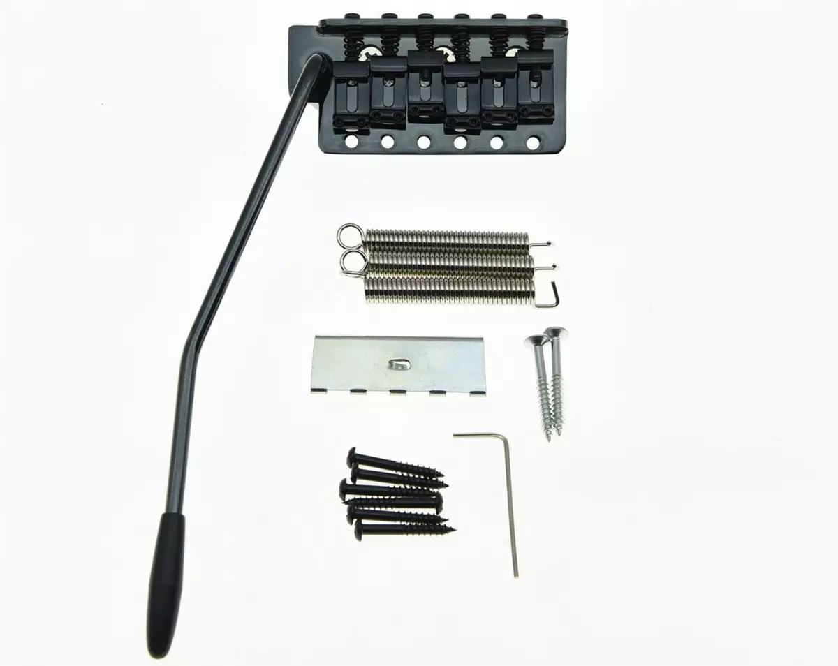 Black strat 2024 tremolo bridge