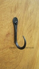 Hand Forged, Small, Wrought Iron Barn Hook, Kitchen, beam hanger Hooks UK Made