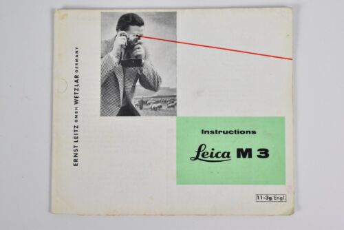 1965 GENUINE ORIGINAL LEICA INSTRUCTION MANUAL FOR M3 RF CAMERA - 第 1/1 張圖片